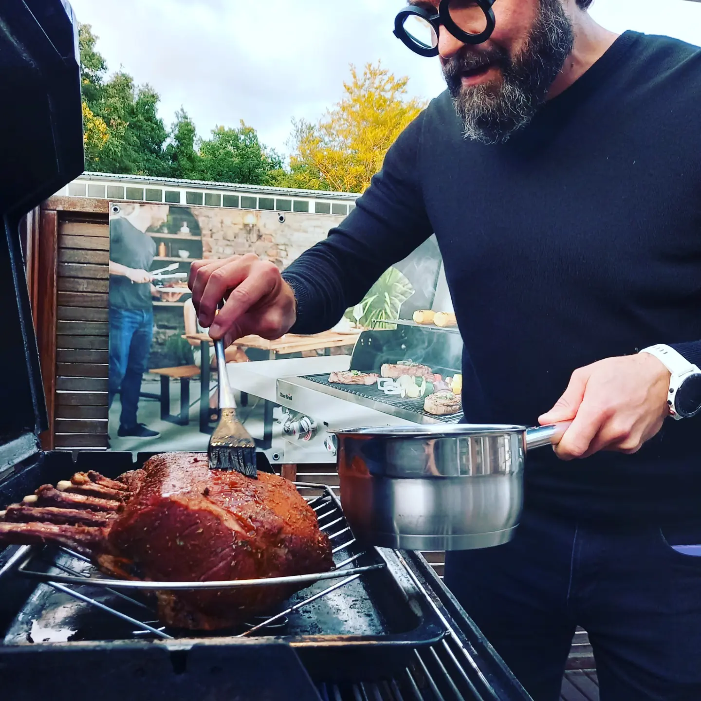 Grillmeister begleitet ein Firmenevent in Hamburg